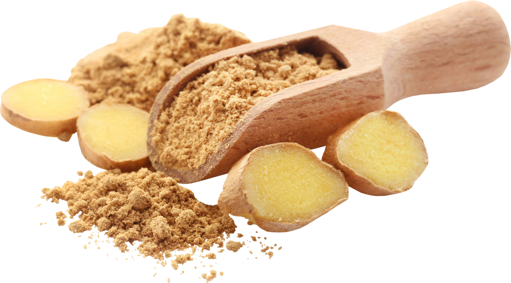 Ginger with Dried Powder